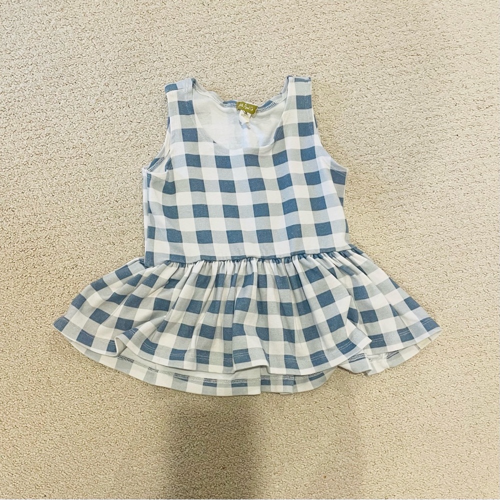 Little Road Co. Gingham Peplum Top - 3T